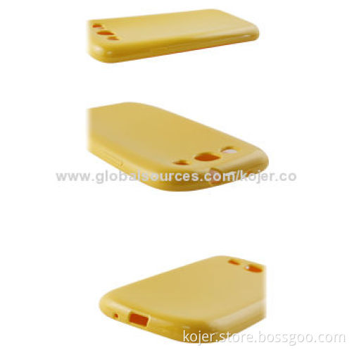 TPU Mobile Phone Cases for Samsung Galaxy S3 i9300 with Good Toughness and Translucence